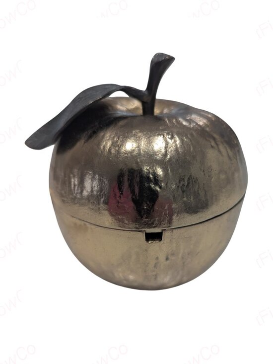Michael Aram Other - Michael Aram Gold Apple Honey Pot Lidded Jar w/ Non-Original Decorative Spoon